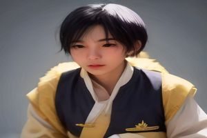 边界金丝雀在宽敞鸟笼中飞翔，体型匀称中等，羽色以黄色和绿色为主，是金丝雀中最均衡全能的品种